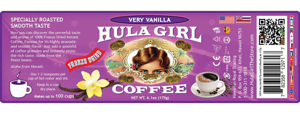 Hula Girl Very Vanilla Freeze Dried