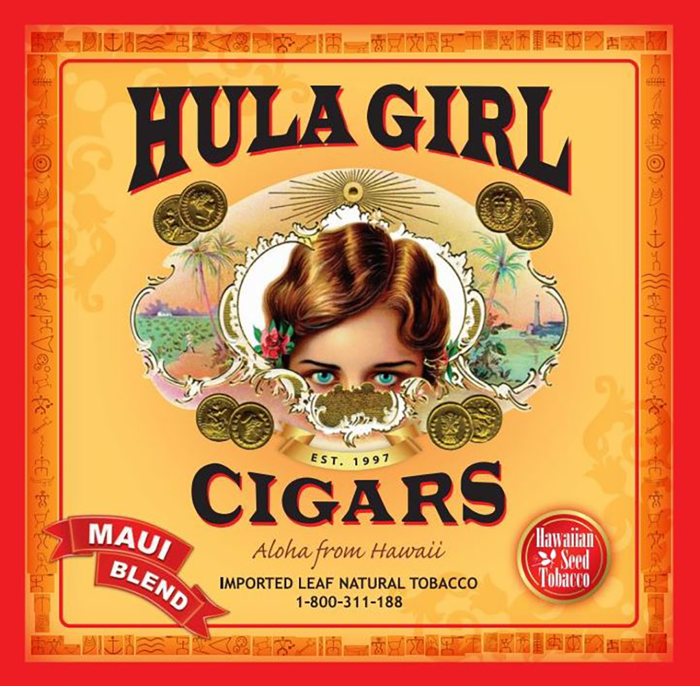 HULA GIRL FLAVORED CIGARS BOX OF 24 Kona Coffee 