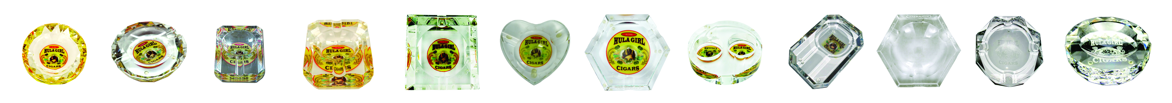 12 ashtrays