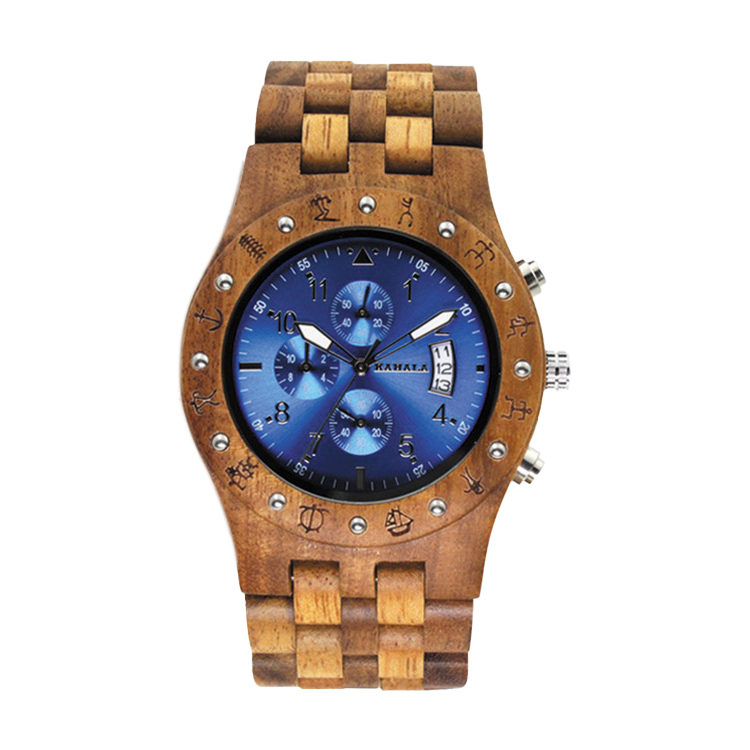 ASIAN KOA WOOD AND ASIAN MANGO WOOD WATCH #11A-BLF