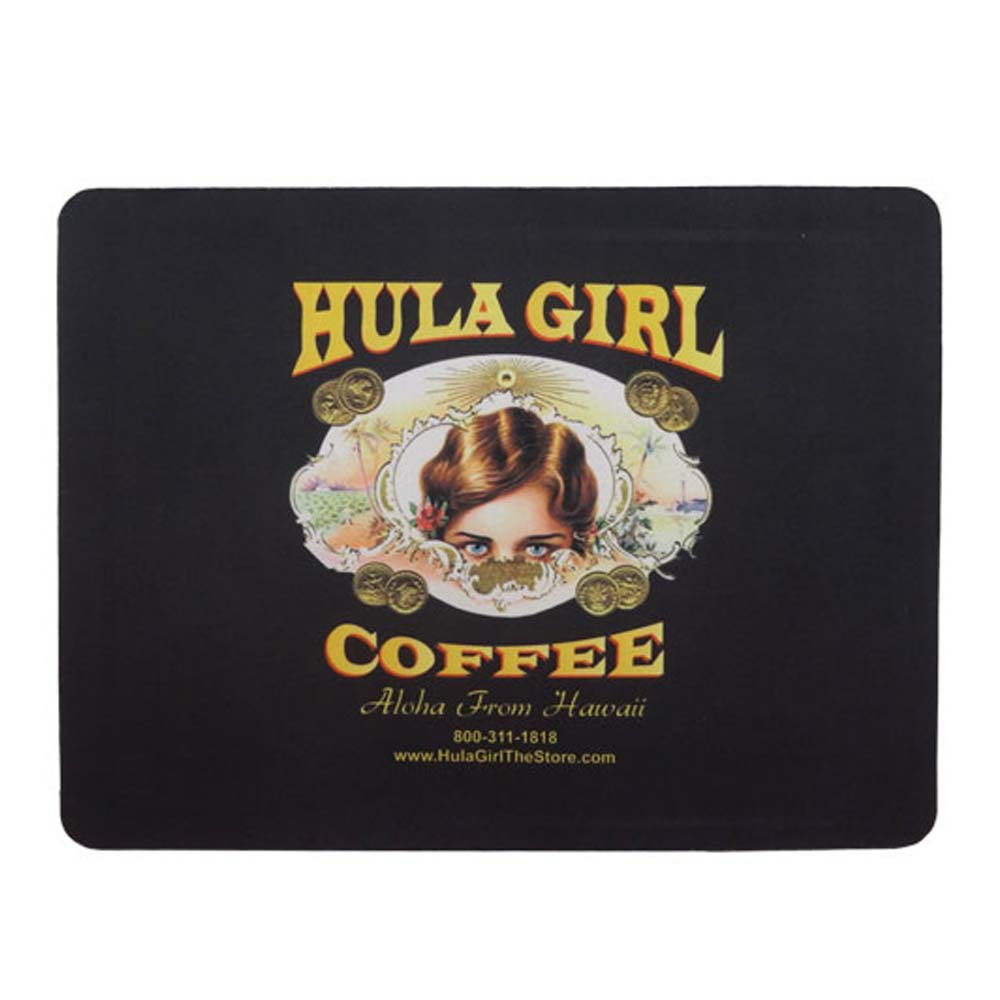 HULA GIRL COFFEE MOUSE PAD 3 FOR $10.00