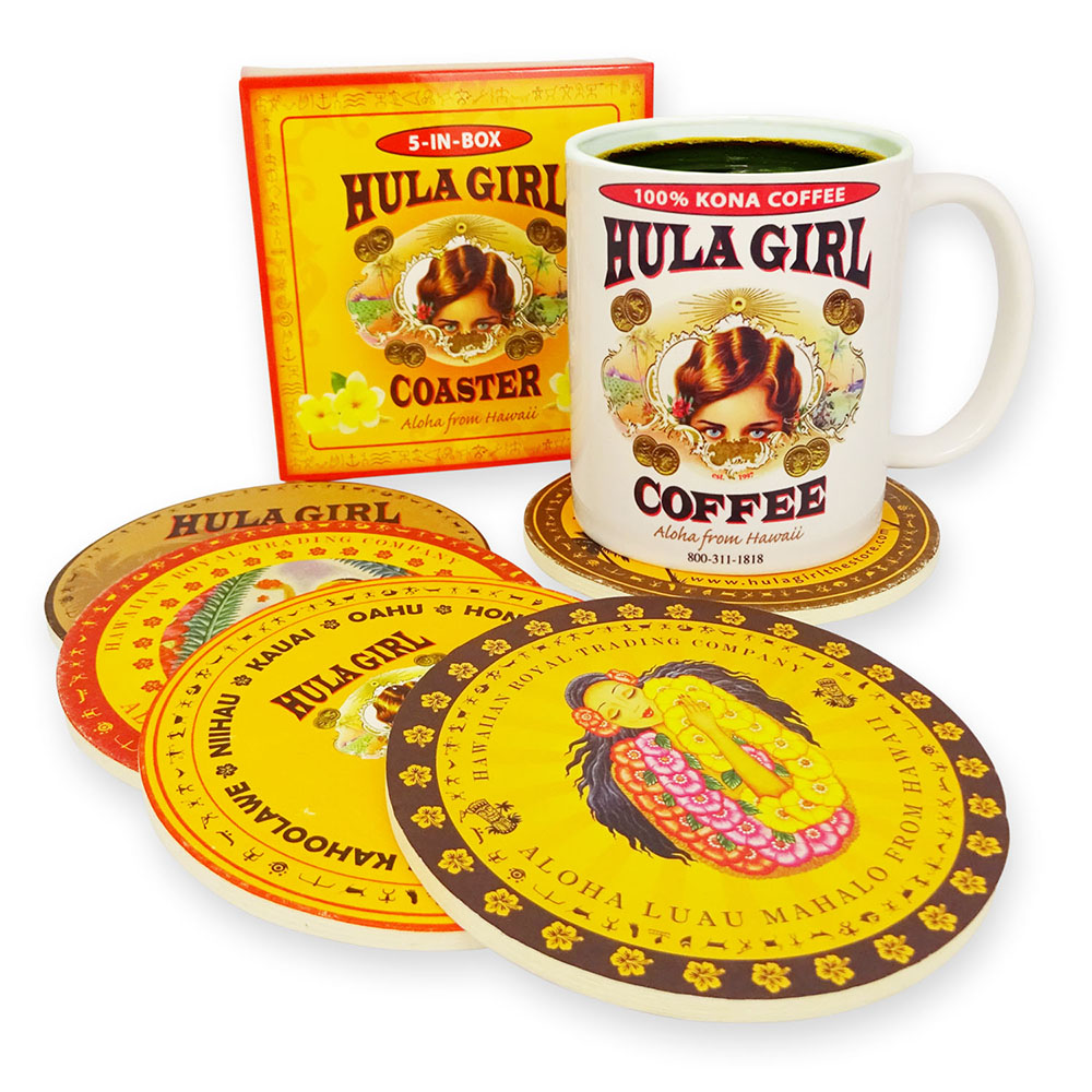 HULA GIRL COASTER