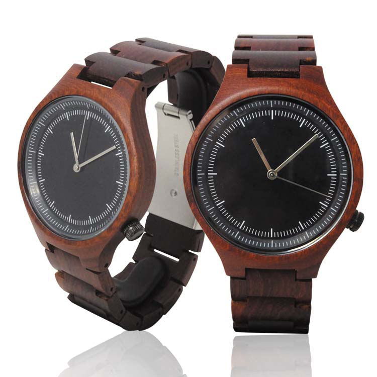 WOODEN WATCH MADE WITH NATURAL RED SANDALWOOD - KAHALA #28