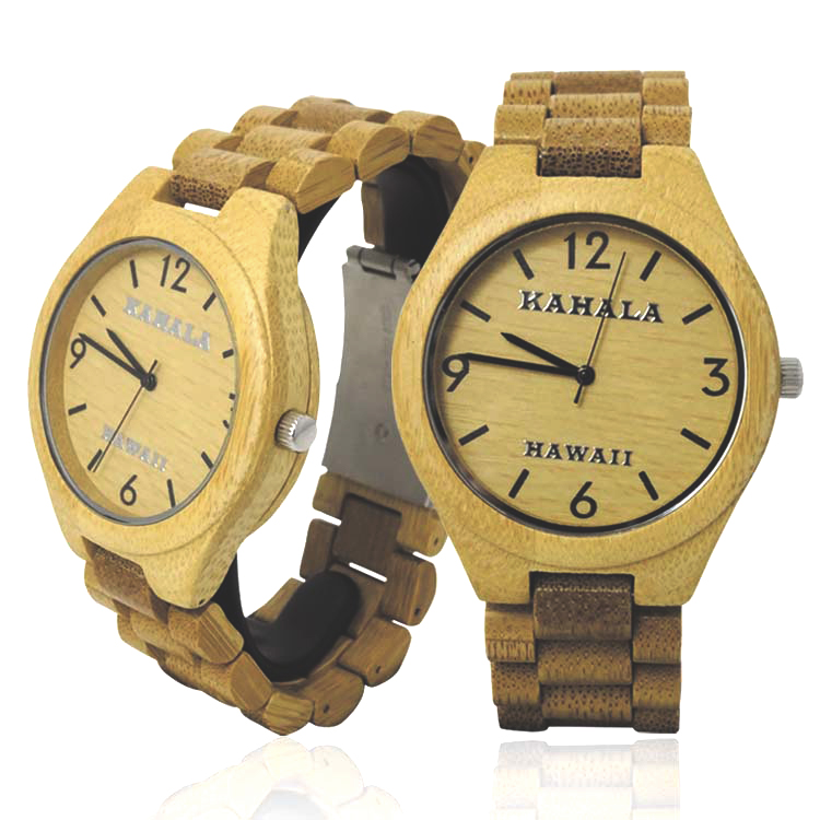 HANDMADE WOODEN WATCH MADE WITH BAMBOO WOOD - KAHALA #29