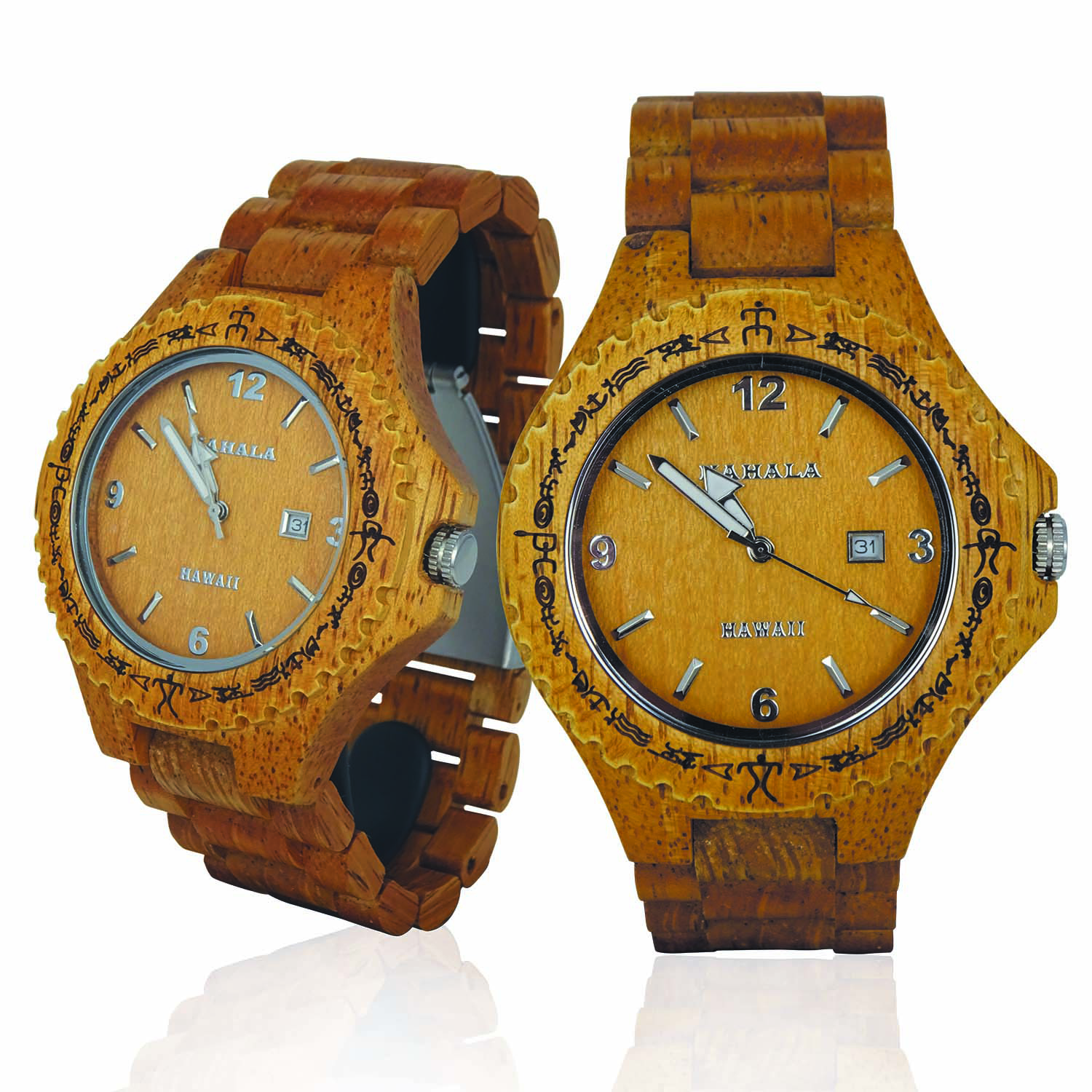 HANDMADE WOODEN WATCH MADE WITH ACACIA & MANGO WOOD - KAHALA #1M