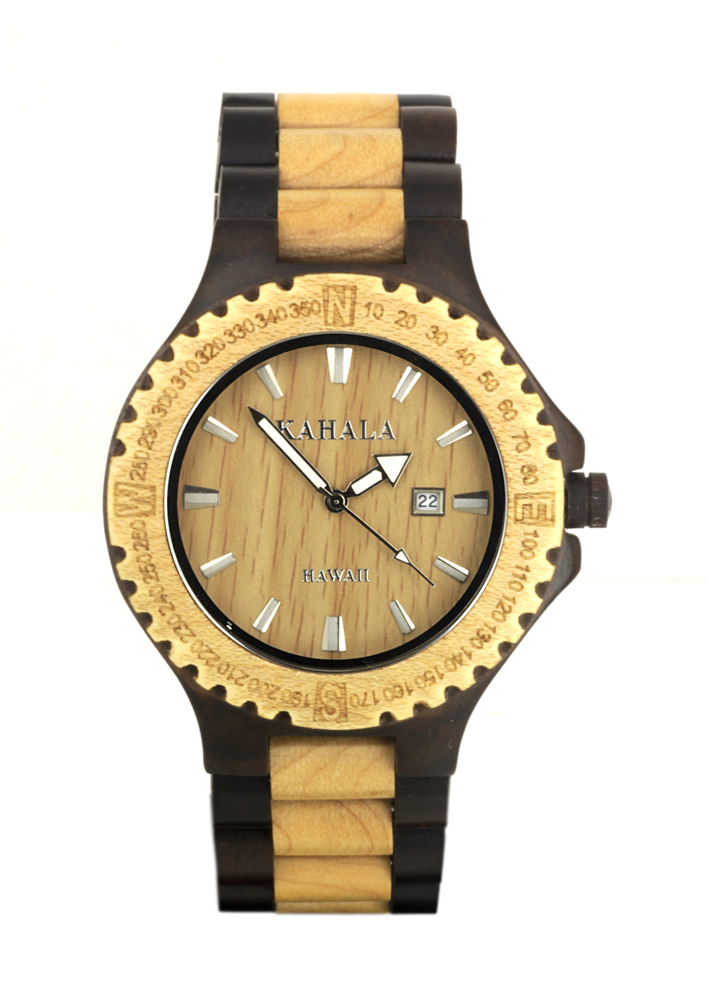 WOODEN WATCH MADE WITH MAPLE AND ACACIA KOA WOOD - KAHALA #72