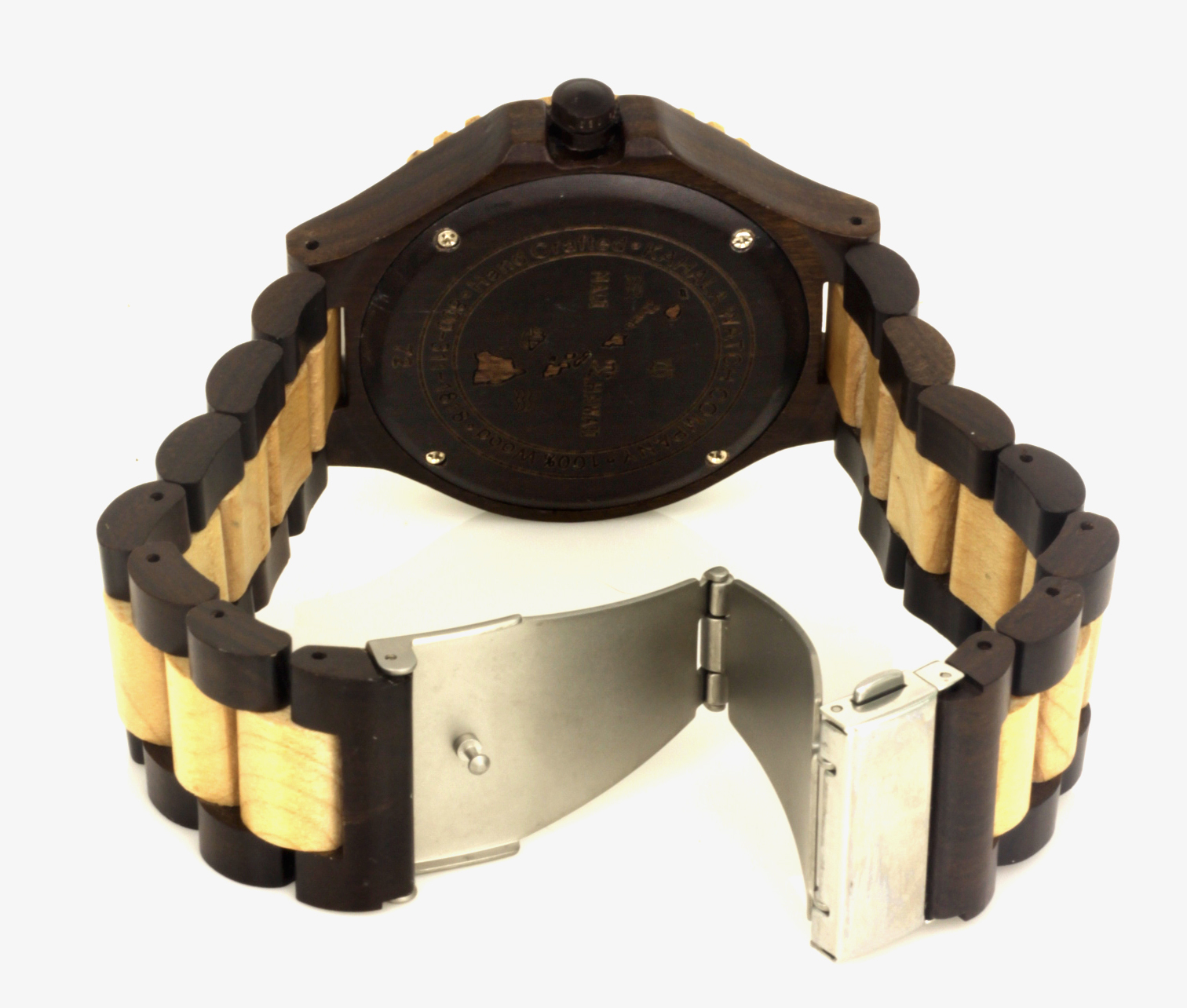 WOODEN WATCH MADE WITH MAPLE AND ACACIA KOA WOOD - KAHALA #72