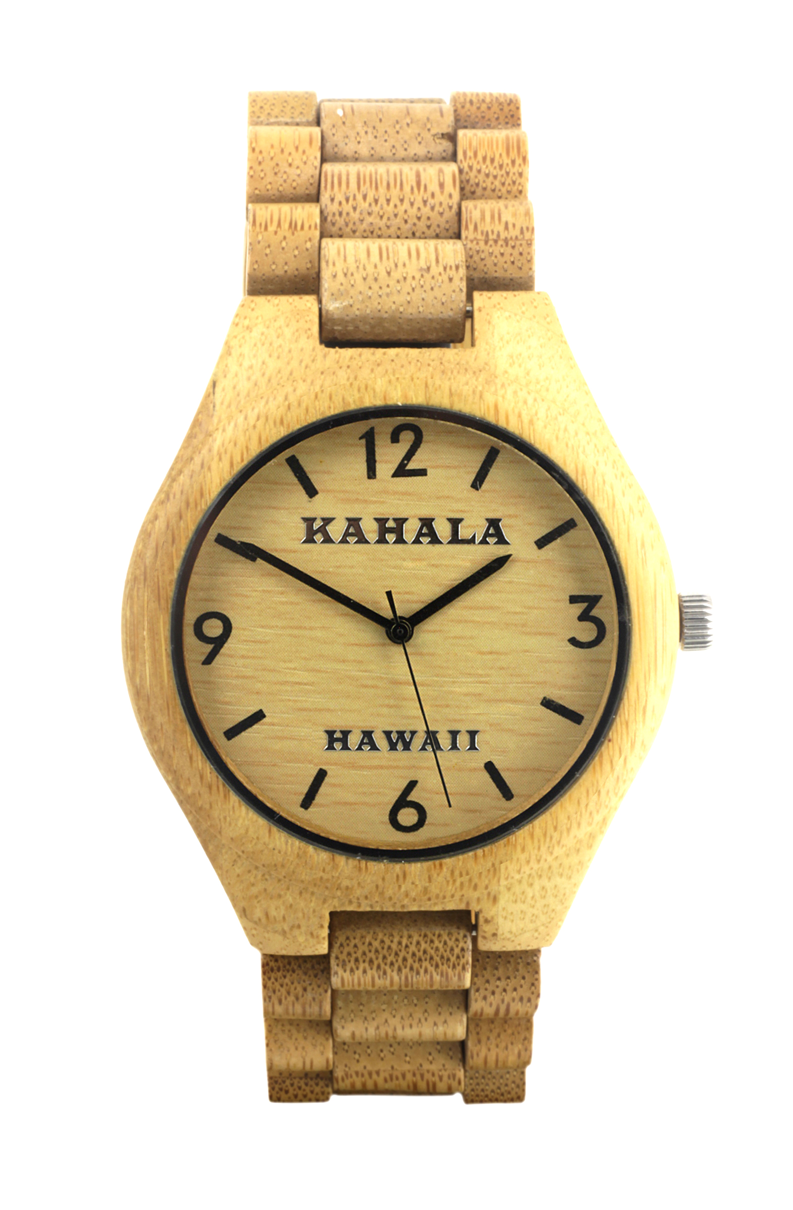 HANDMADE WOODEN WATCH MADE WITH BAMBOO WOOD - KAHALA #29