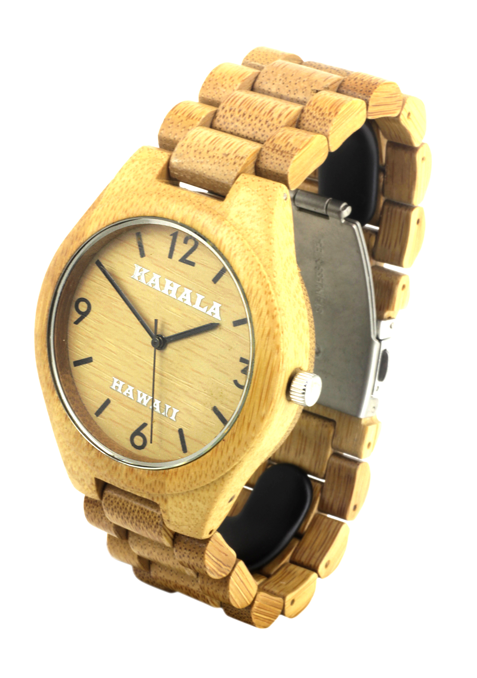 HANDMADE WOODEN WATCH MADE WITH BAMBOO WOOD - KAHALA #29