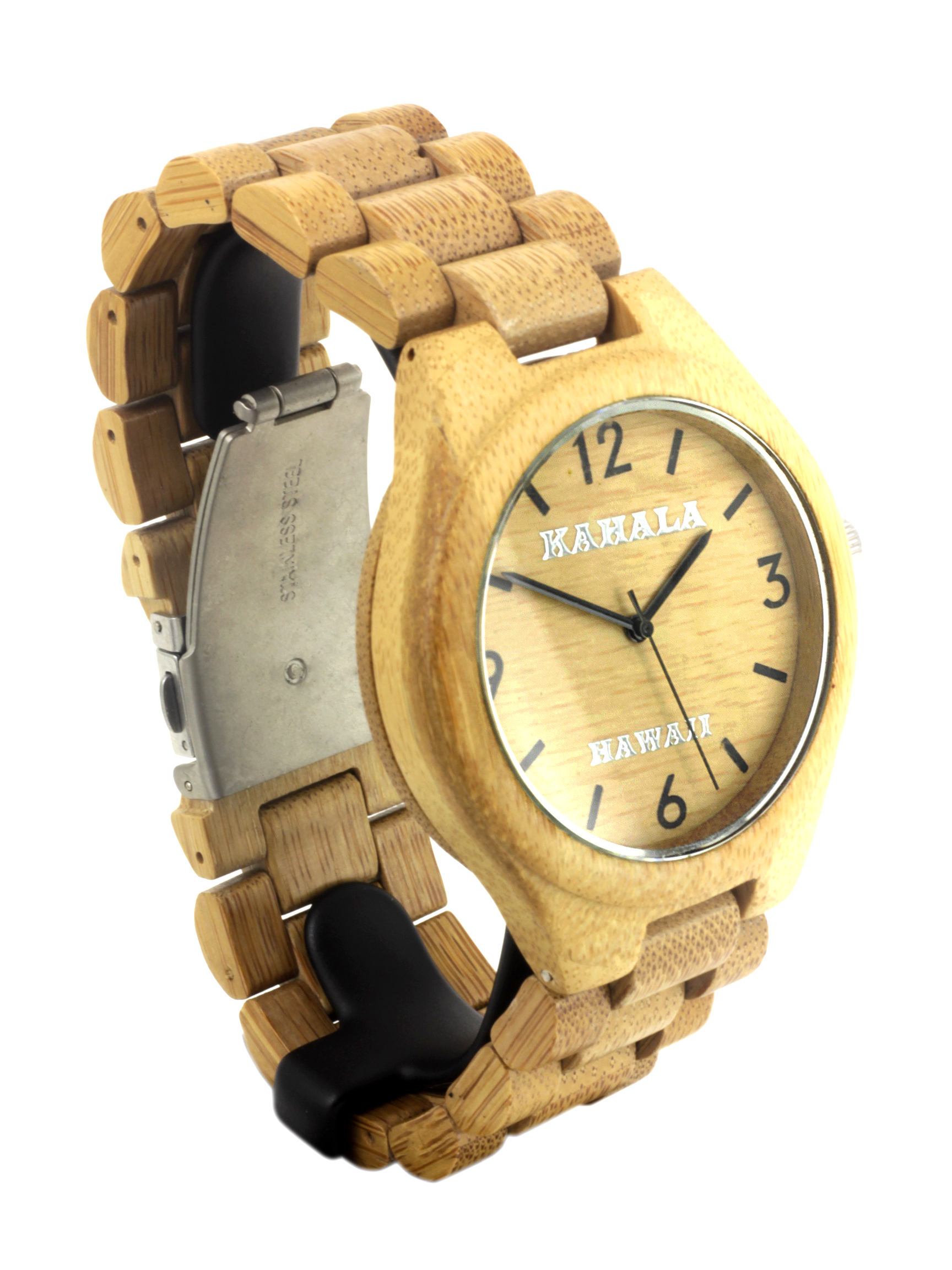 HANDMADE WOODEN WATCH MADE WITH BAMBOO WOOD - KAHALA #29