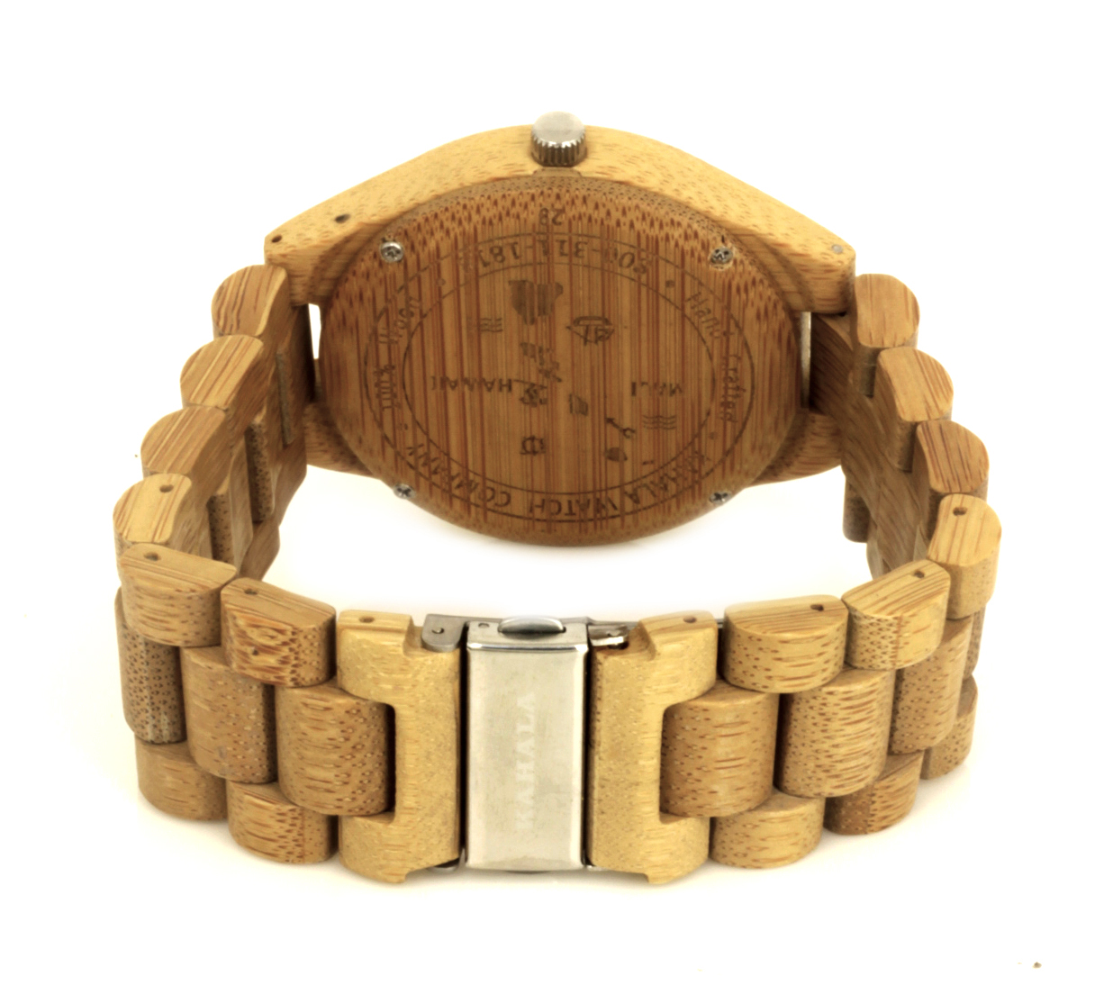 HANDMADE WOODEN WATCH MADE WITH BAMBOO WOOD - KAHALA #29