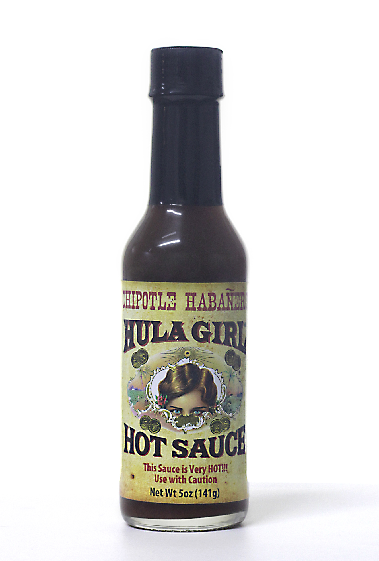 HULA GIRL CHIPOTLE HABAÑERO HOT SAUCE