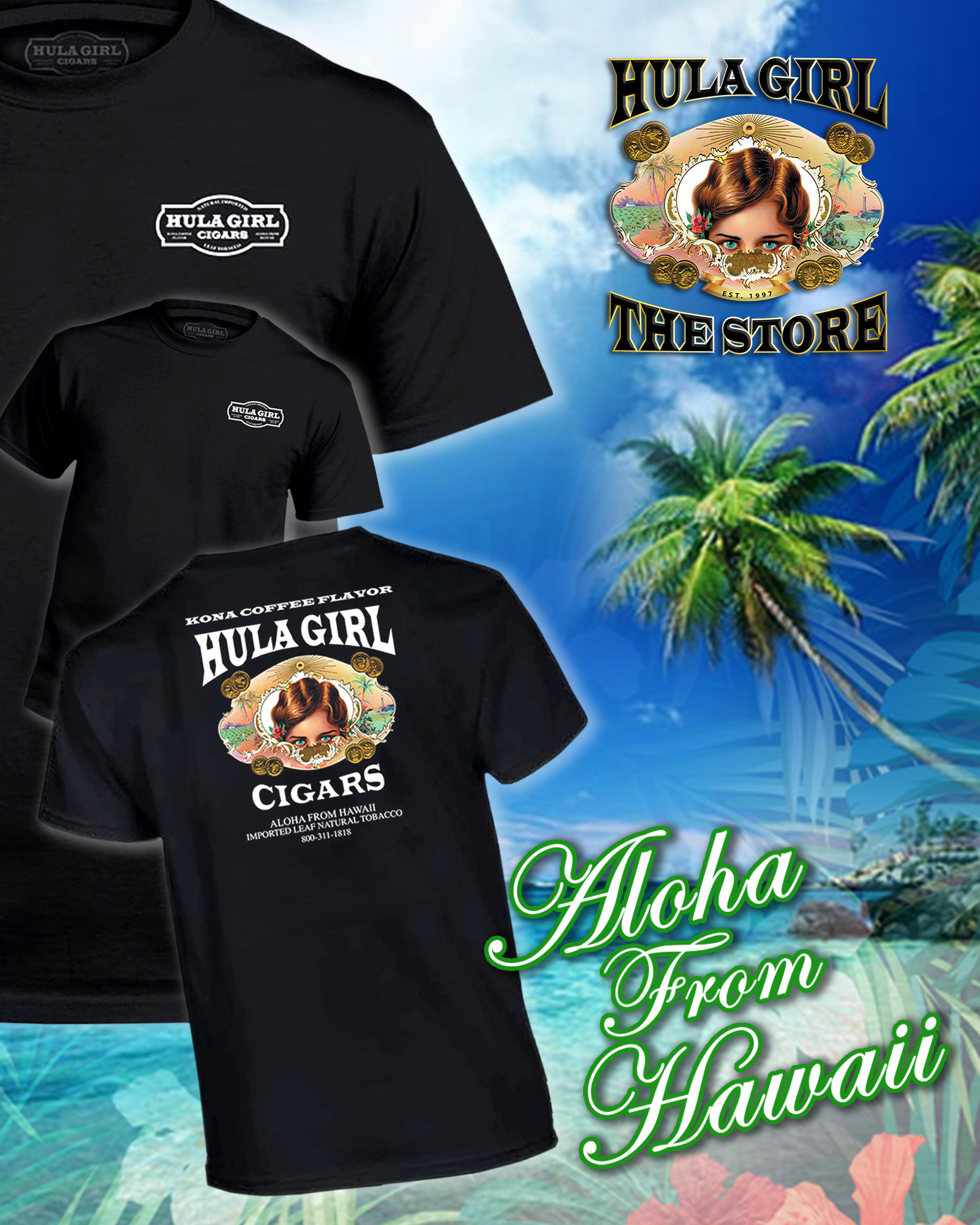 HulaGirl T-shirt black