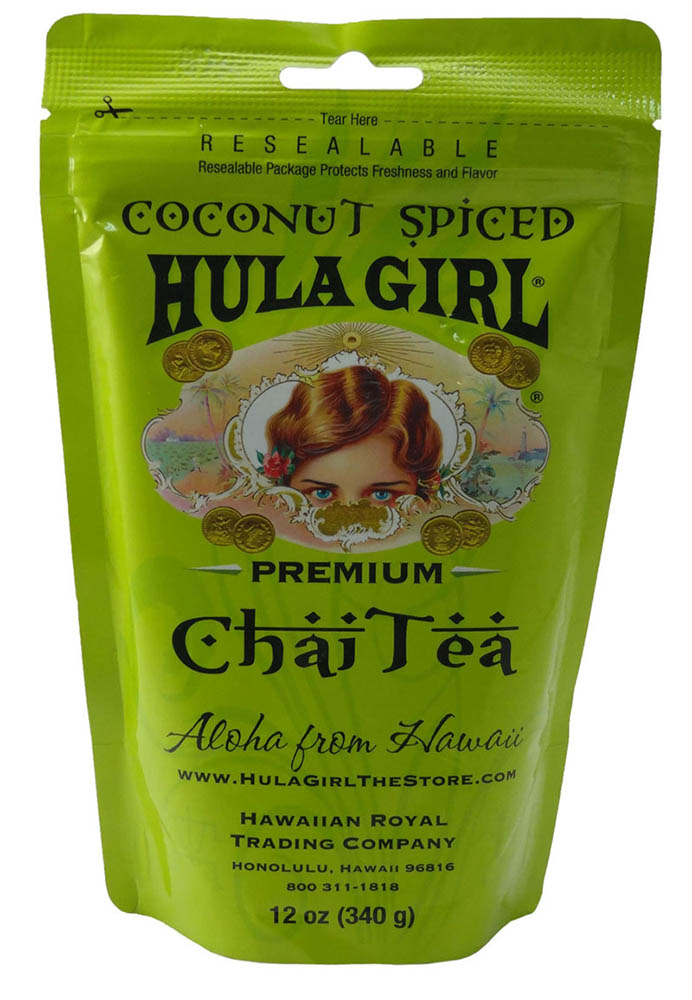 HULA GIRL COCONUT SPICED CHAI TEA 12OZ