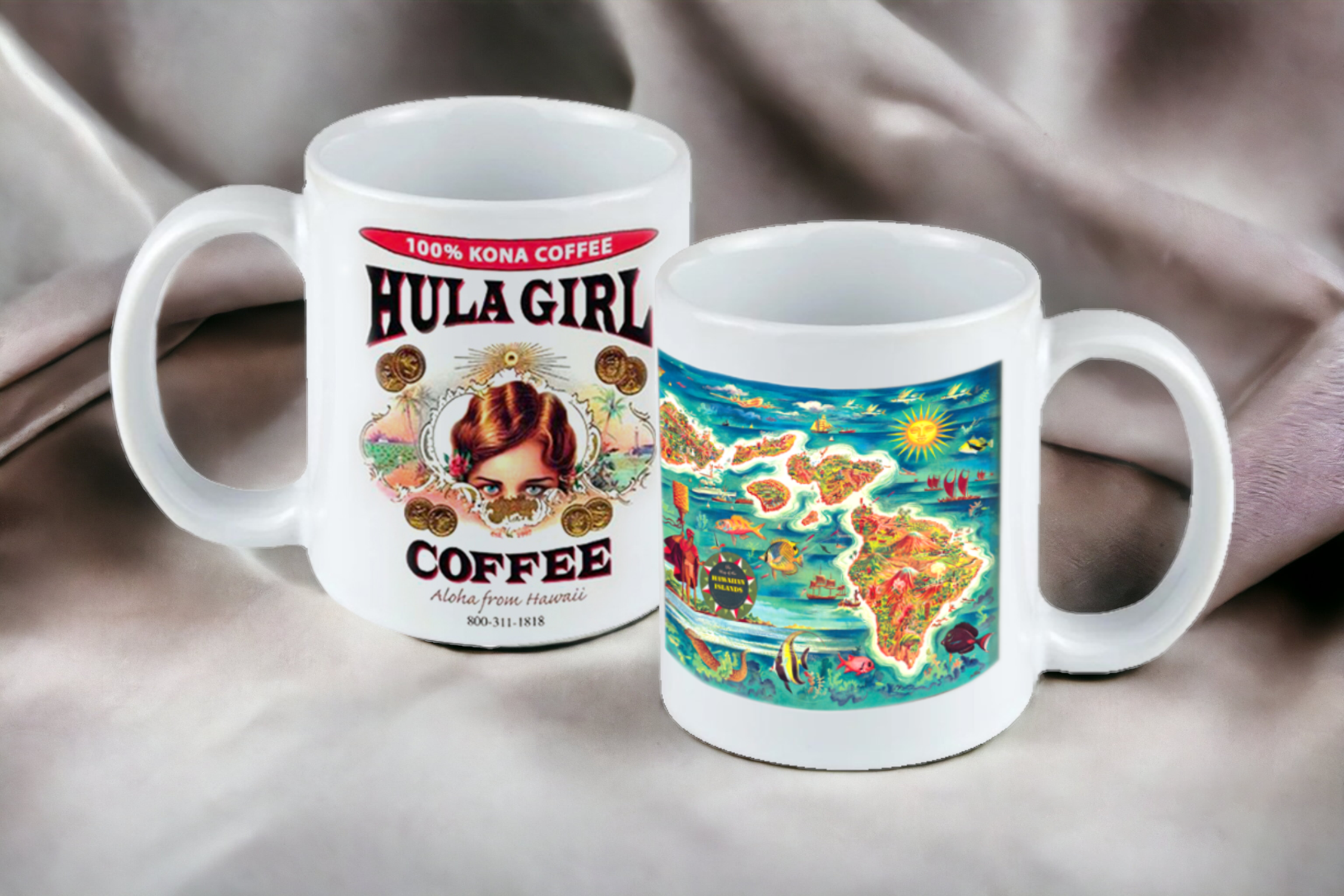 Hula Girl White Mug