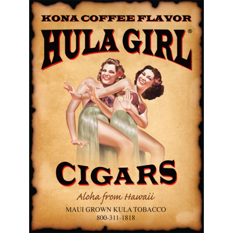 HULA GIRL CIGAR POSTER