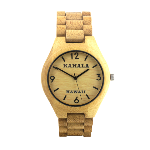 HANDMADE WOODEN WATCH MADE WITH BAMBOO WOOD - KAHALA #29
