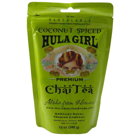 HULA GIRL COCONUT SPICED CHAI TEA 12OZ