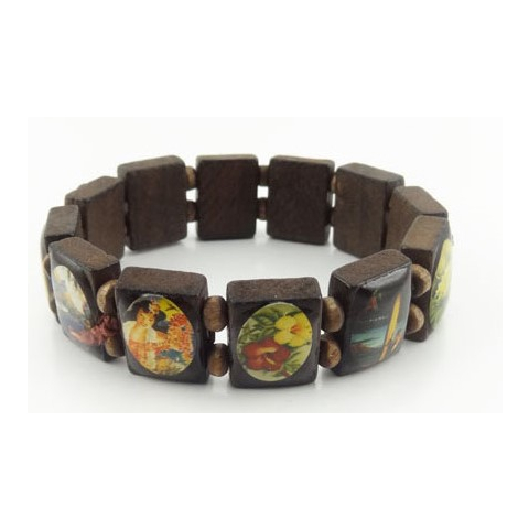 HAWAIIAN VINTAGE WOODEN BRACELETS