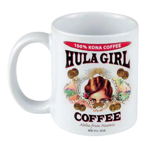 Hula Girl White Mug